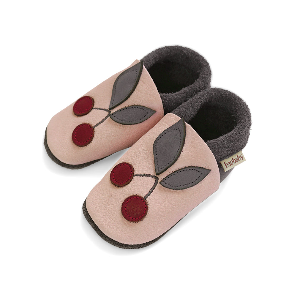 Baobaby Soft Sole Baby Shoes, Classics,  Cherry Pop - Parent Studio