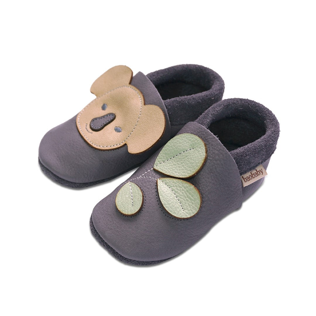 Baobaby Soft Sole Baby Shoes, Classics,  Koala - Parent Studio