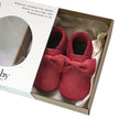 Baobaby Soft Sole Baby Shoes, Pirouettes, Cherry
