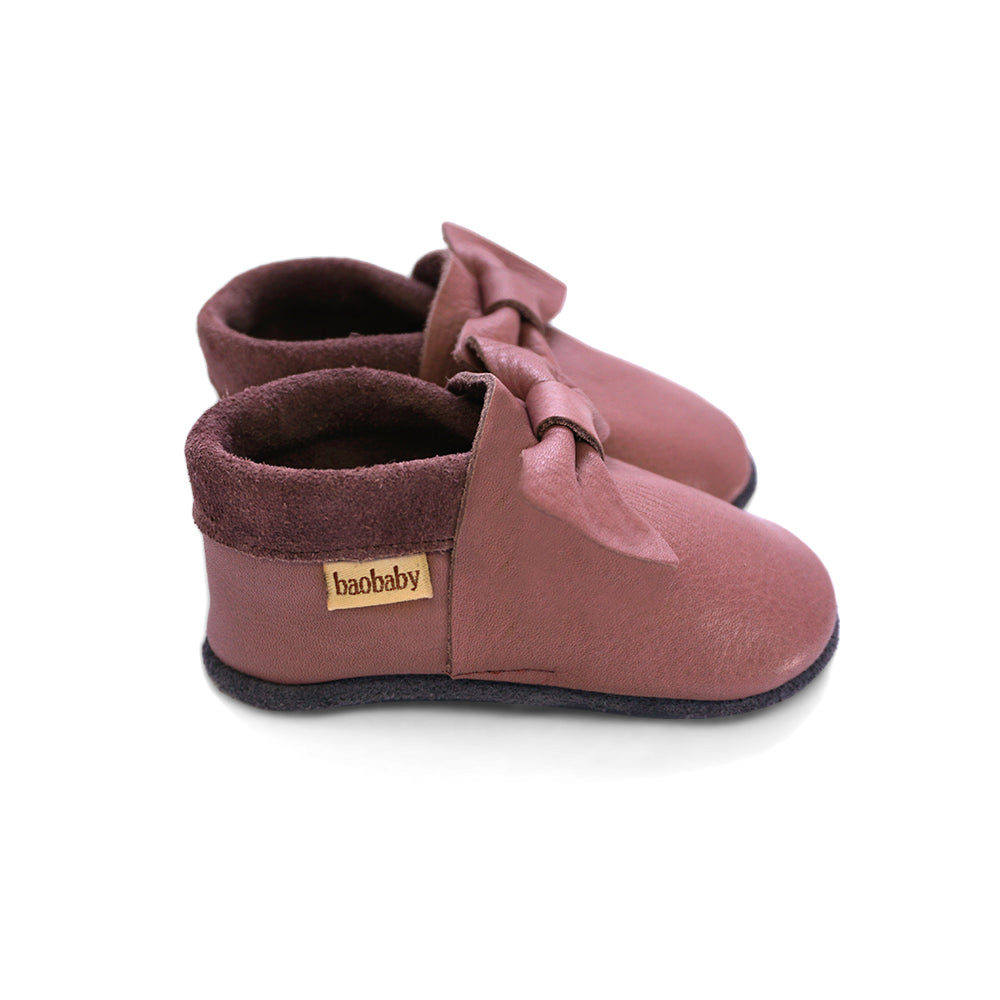 Baobaby Soft Sole Baby Shoes, Pirouettes, Grapeshake - Parent Studio