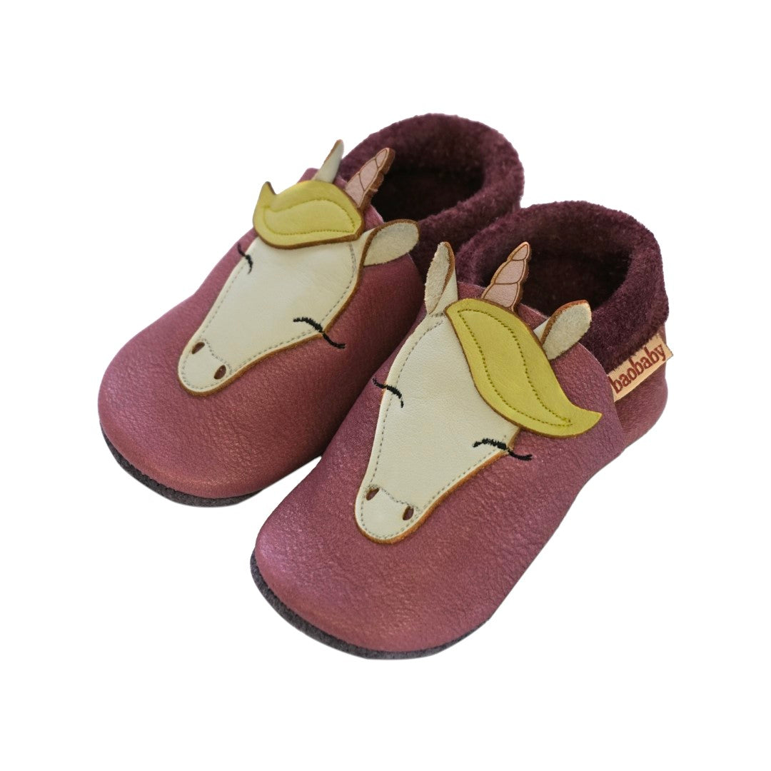 Baobaby Soft Sole Baby Shoes, Classics, Unicorn Dreams - Parent Studio