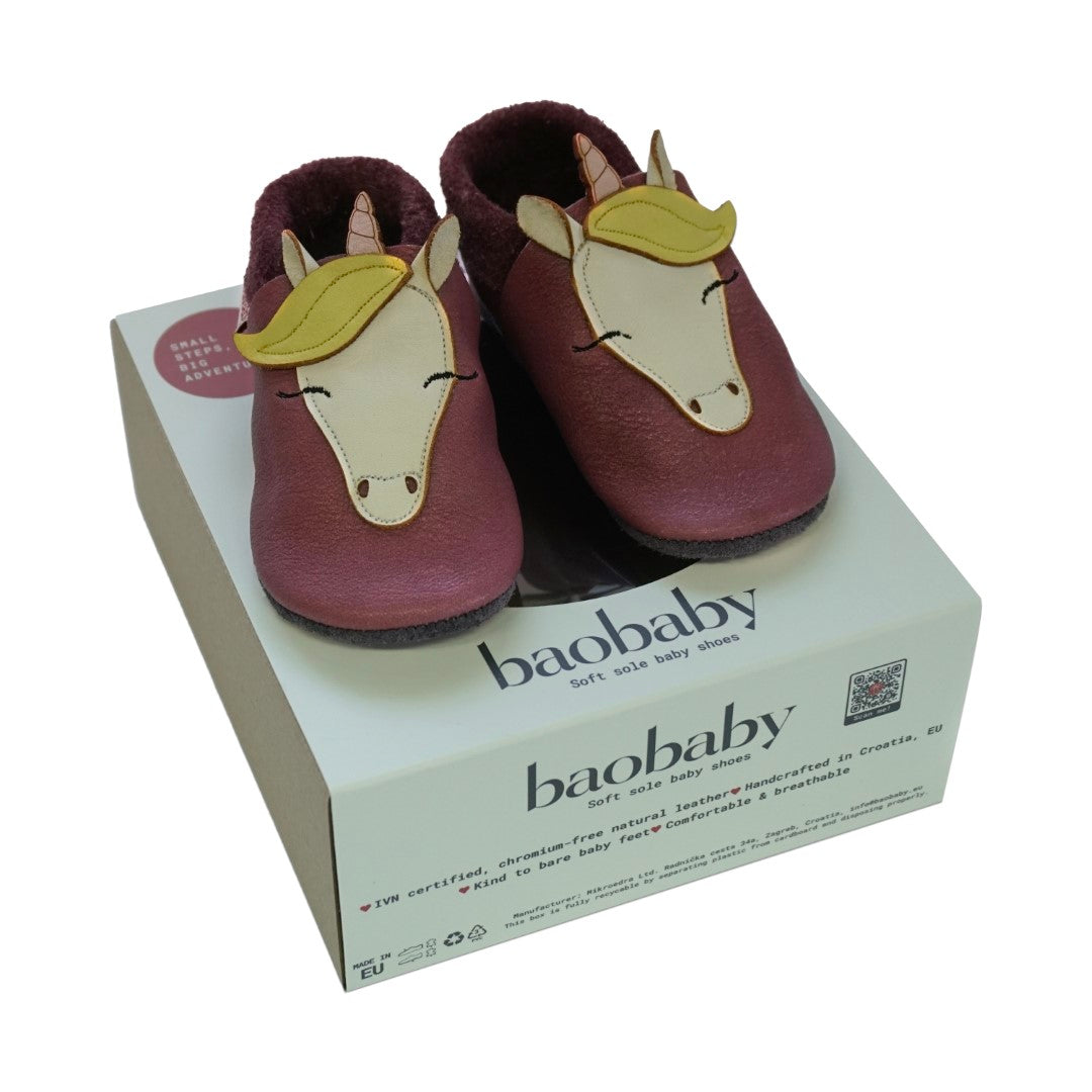 Baobaby Soft Sole Baby Shoes, Classics, Unicorn Dreams - Parent Studio