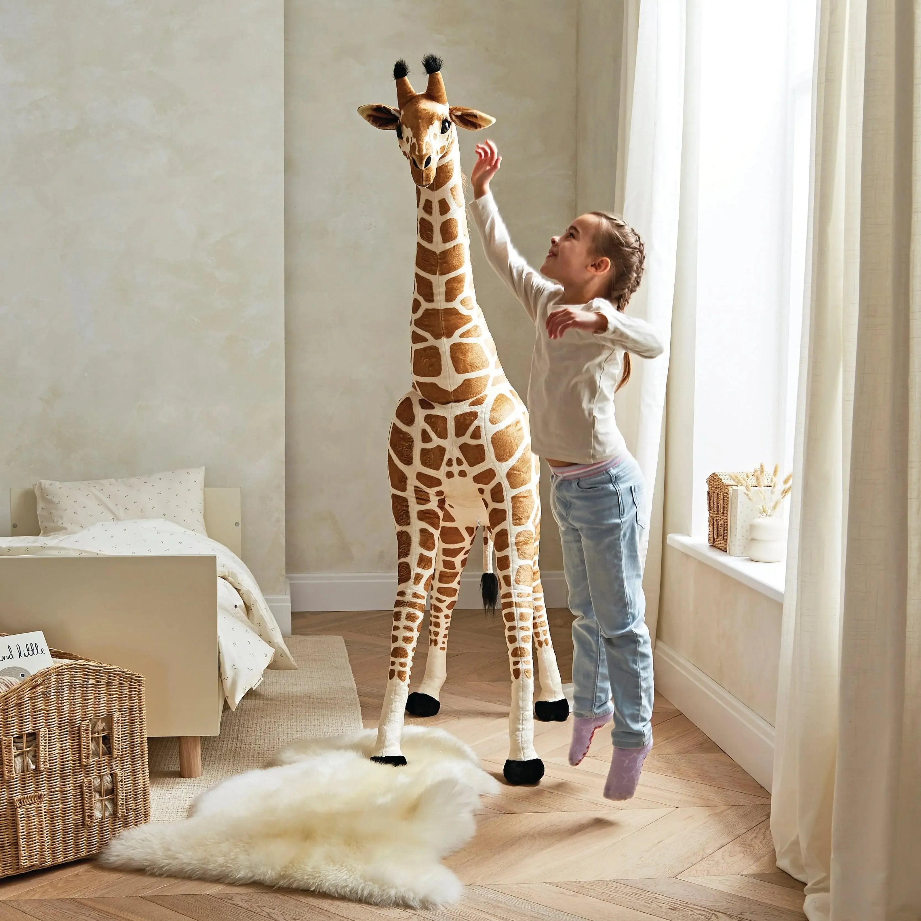 Medium Standing Giraffe Stuffed Animal 135cm