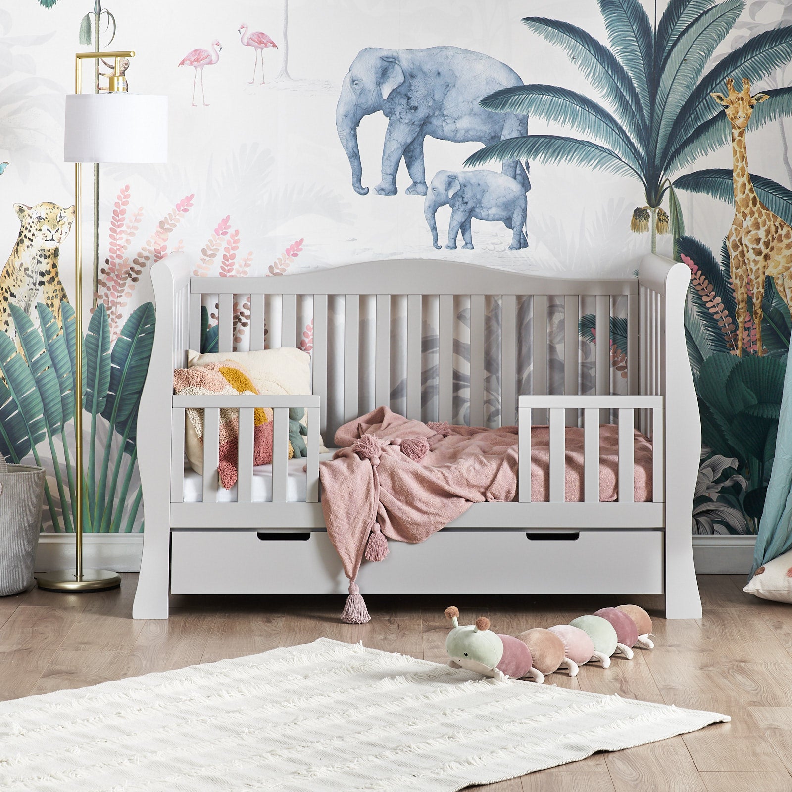 Obaby Stamford Luxe Sleigh Cot Bed