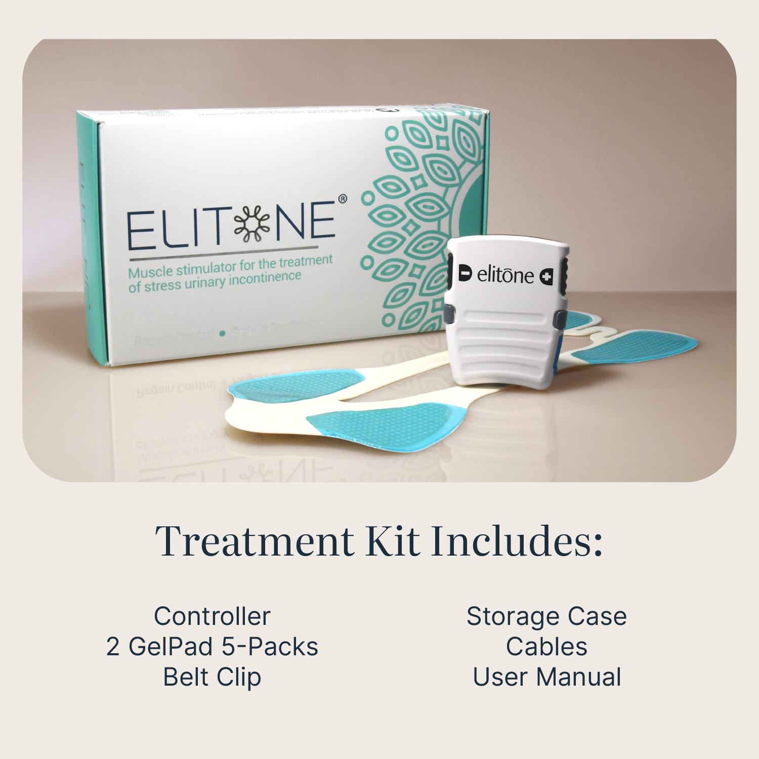 ELITONE Female Incontinence External Pelvic Floor Exerciser Therapy Kit