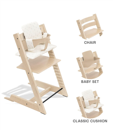 Tripp Trapp® High Chair Bundle + Tripp Trapp® Cushion Oak Wood