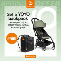 Thumbnail for BABYZEN YOYO² (Black Frame) Complete with Bassinet  -  Taupe with FREE BACKPACK