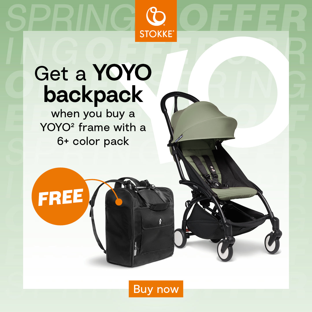 BABYZEN YOYO² (Black Frame) Complete with Bassinet  - Air France with FREE BACKPACK