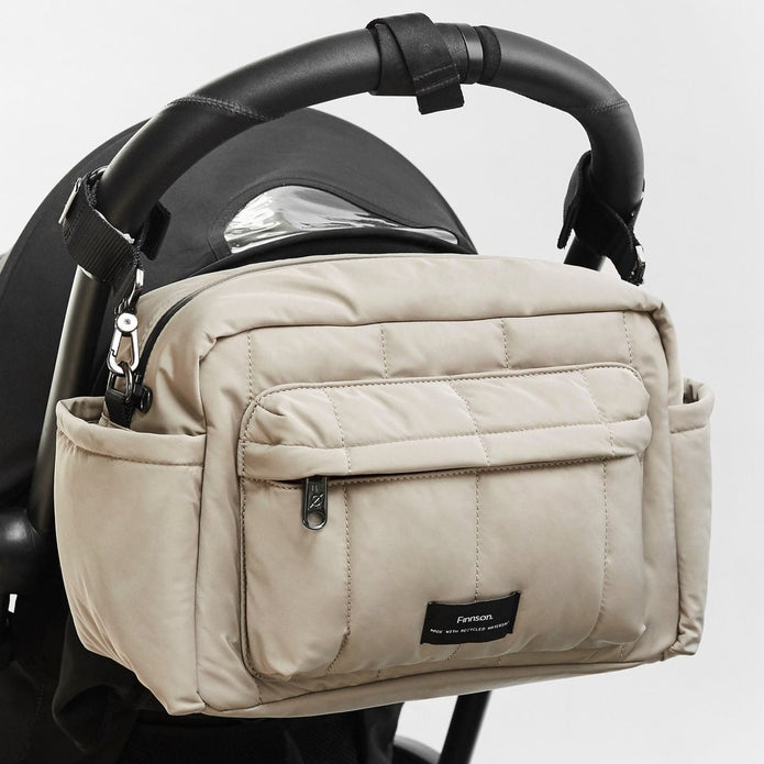 Finnsøn Freya Eco Oversized Stroller Organiser / Compact Changing Bag (with Stroller Clips)