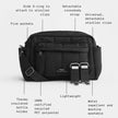Finnsøn Freya Eco Oversized Stroller Organiser / Compact Changing Bag (with Stroller Clips)