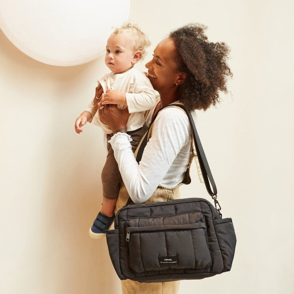 Finnsøn Freya Eco Oversized Stroller Organiser / Compact Changing Bag (with Stroller Clips)