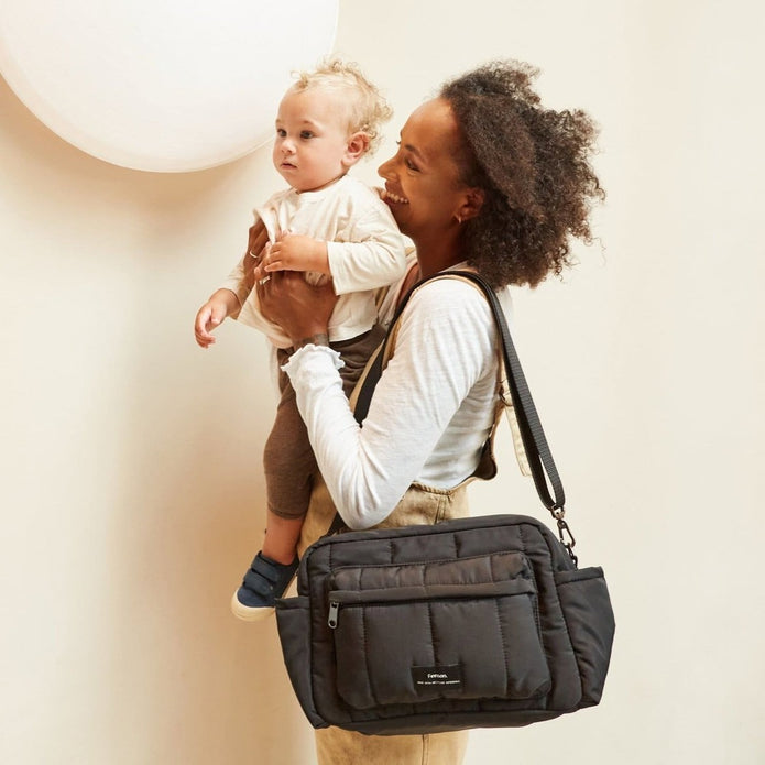 Finnsøn Freya Eco Oversized Stroller Organiser / Compact Changing Bag (with Stroller Clips)