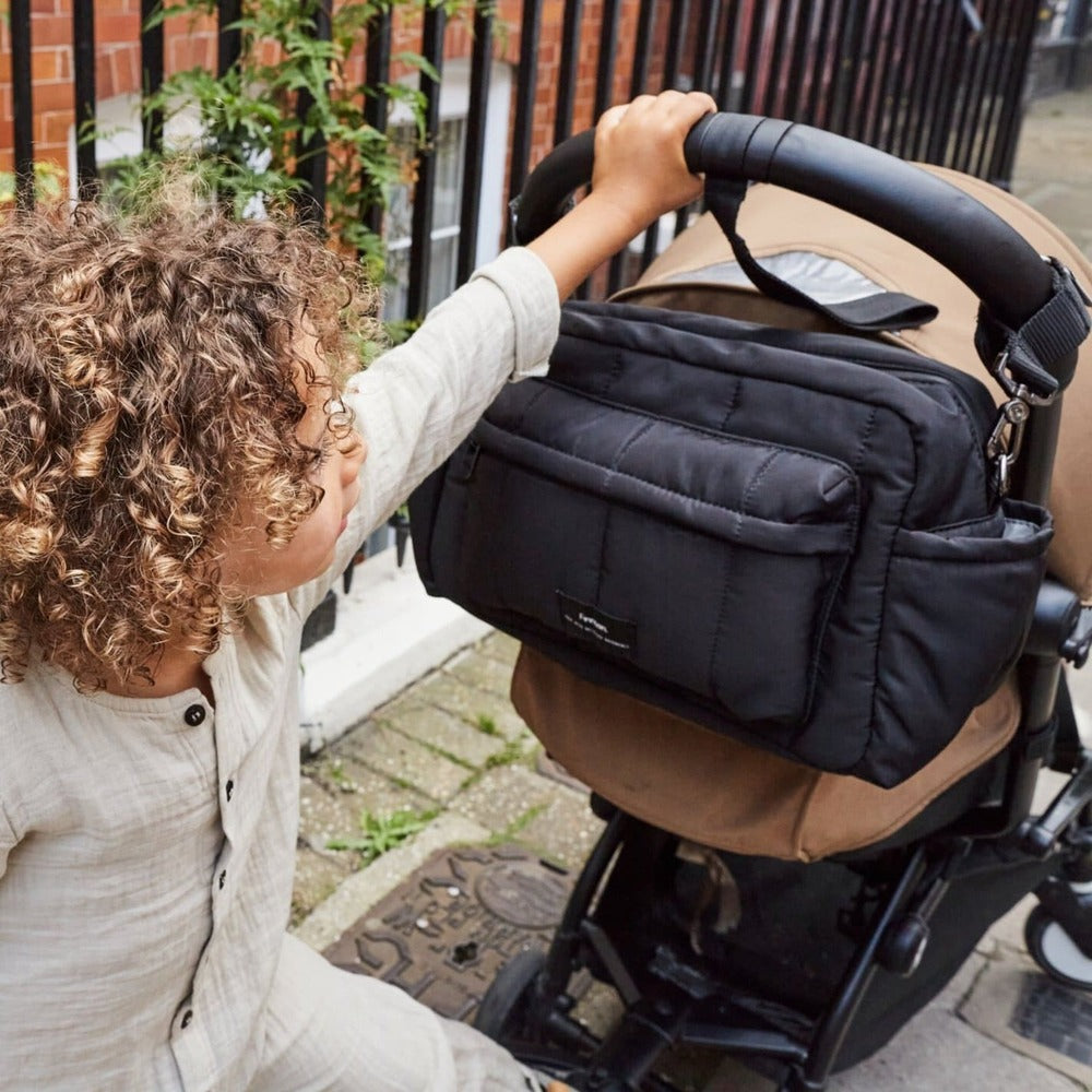 Finnsøn Freya Eco Oversized Stroller Organiser / Compact Changing Bag (with Stroller Clips)