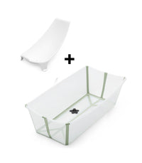 Thumbnail for Stokke® Flexi Bath X-Large Bundle Transparent Green with Newborn Support