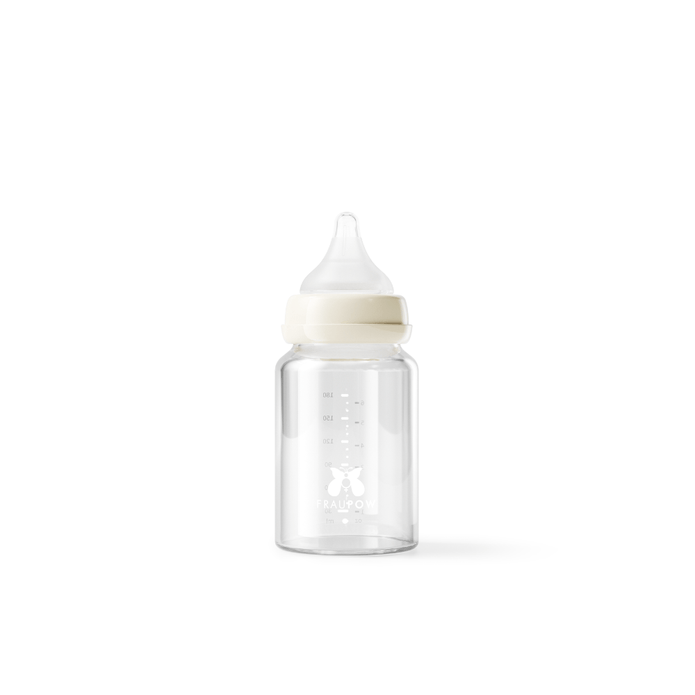 Fraupow Combi-Feed Glass Baby Bottles | Pack of 3