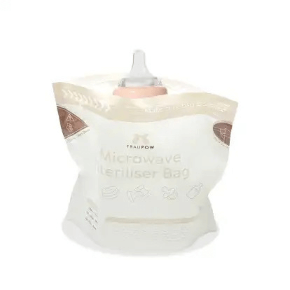 Fraupow Microwave Steriliser Bags | Pack of 10 for Convenient Steam Cleaning