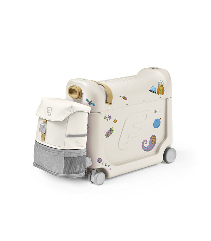 JetKids by Stokke® - Travel bundle: BedBox + Crew BackPack White/White