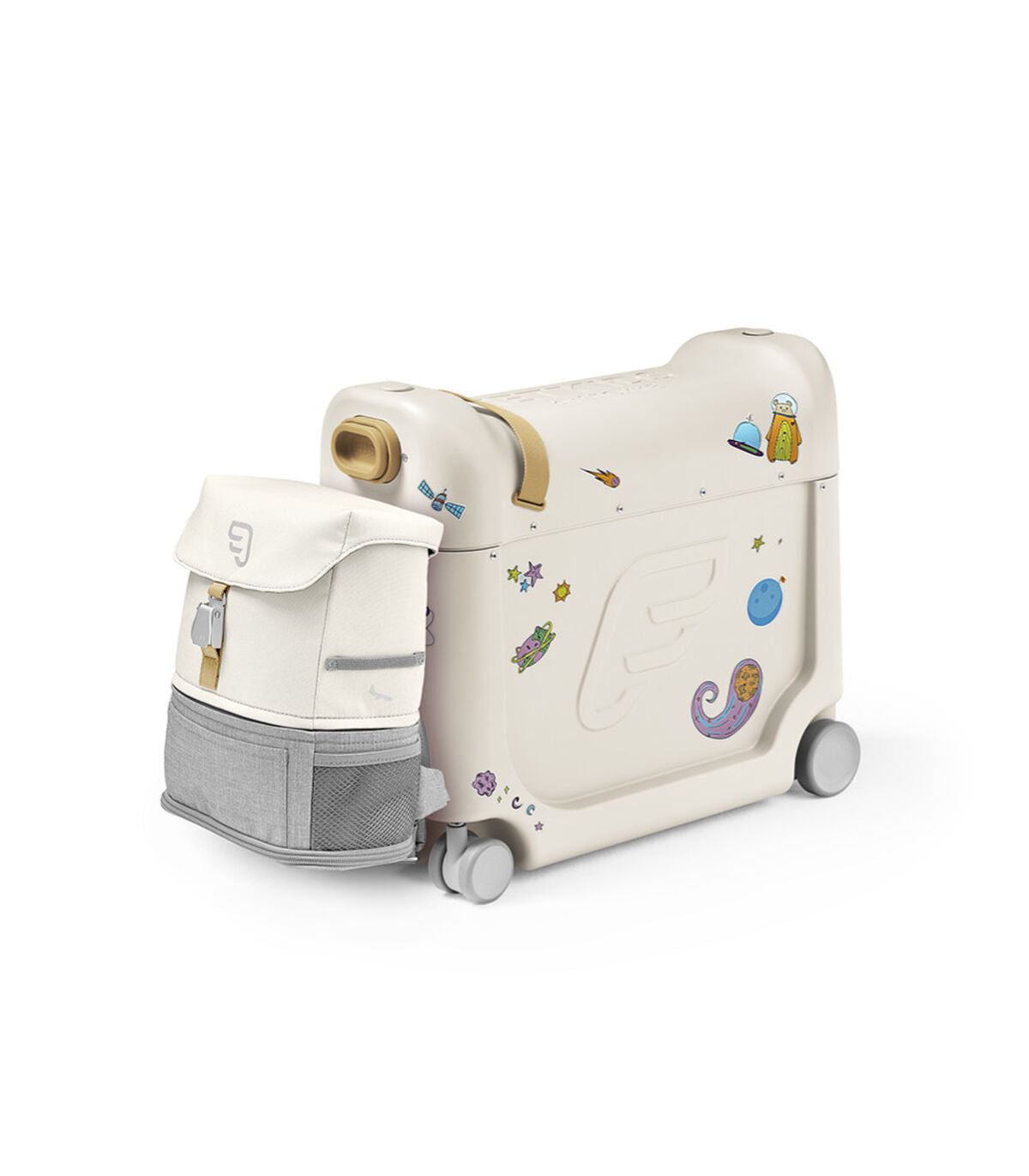 JetKids by Stokke® - Travel bundle: BedBox + Crew BackPack White/White