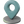 Blue location pin icon on a white background