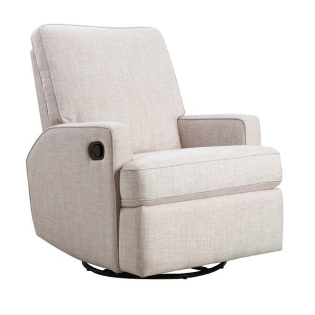 Obaby Madison Swivel Glider Recliner Chair Oatmeal