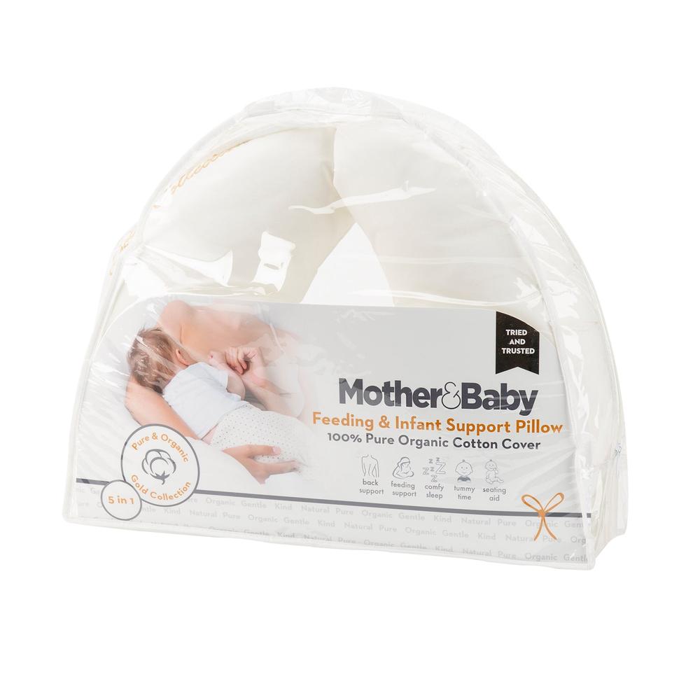 Mother & Baby Organic Cotton Feeding and Infant Support Pillow