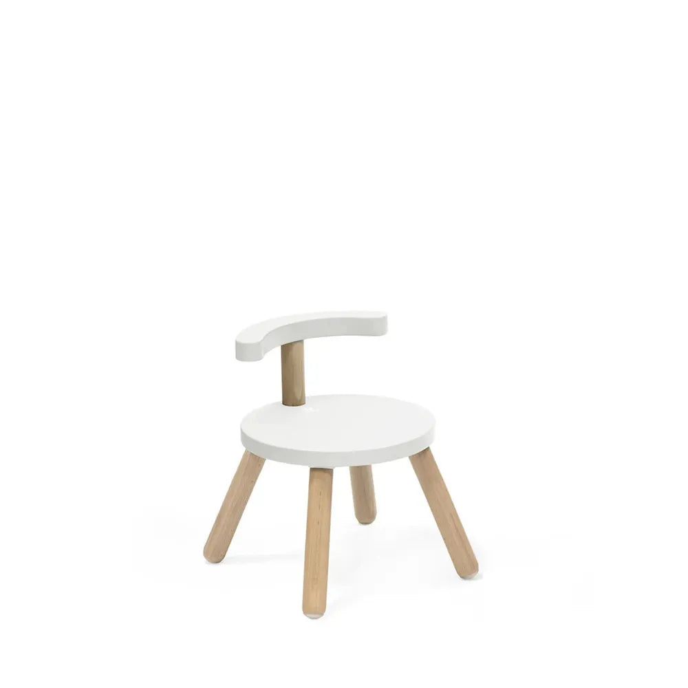 White wooden stool discount chair