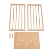 Stokke Nighti Bed Extension Kit components in Natural Beech — Available from Parent Studio