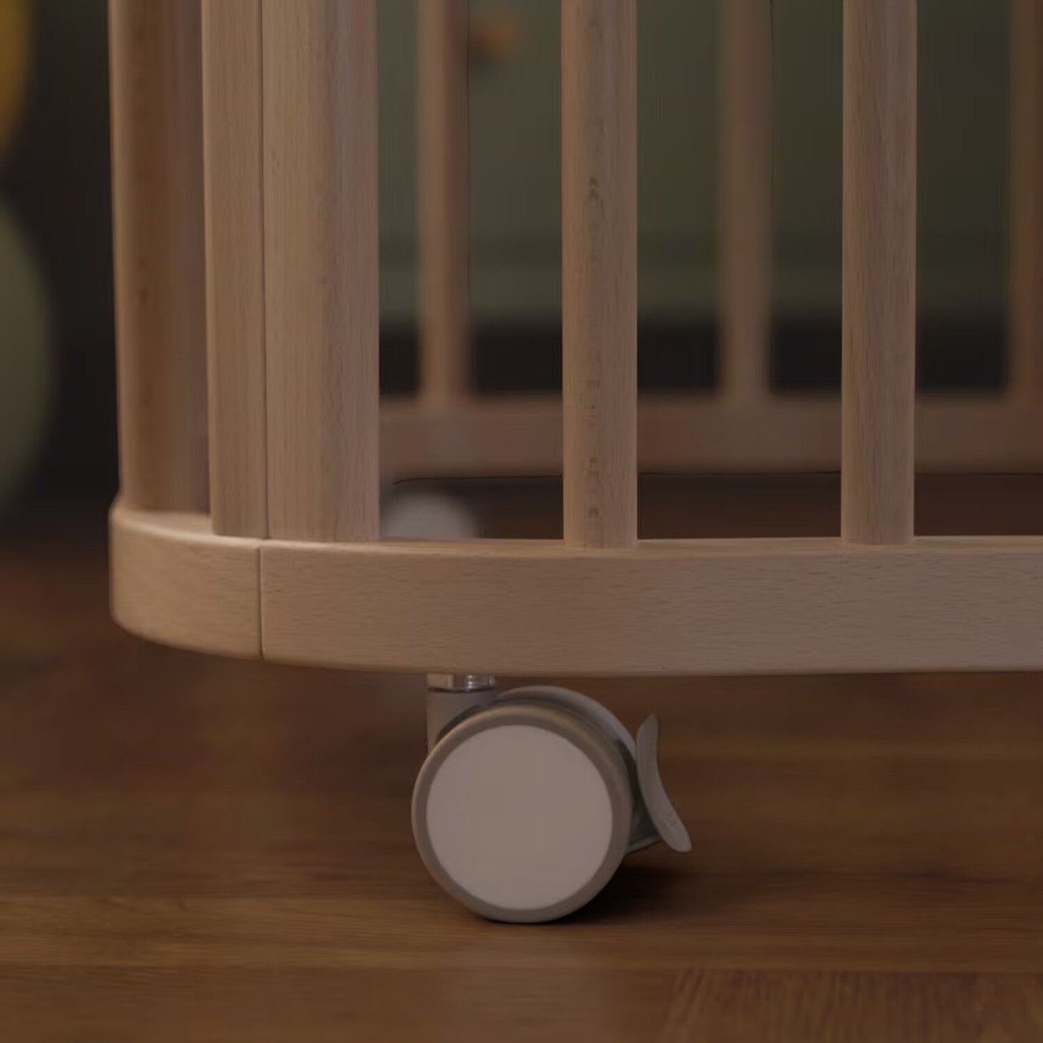 Close-up of Stokke Nighti wheel - Available from Parent Studio