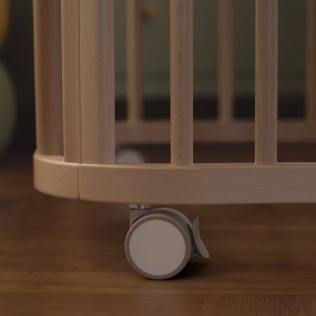 Close-up of Stokke Nighti wheel - Available from Parent Studio