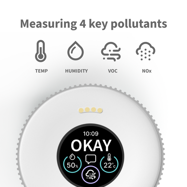 Nooku Mini Air Quality Monitor for Accurate Environmental Insights