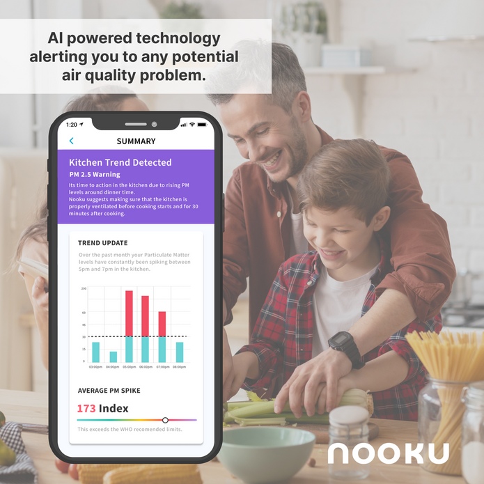 Nooku Mini Air Quality Monitor for Accurate Environmental Insights