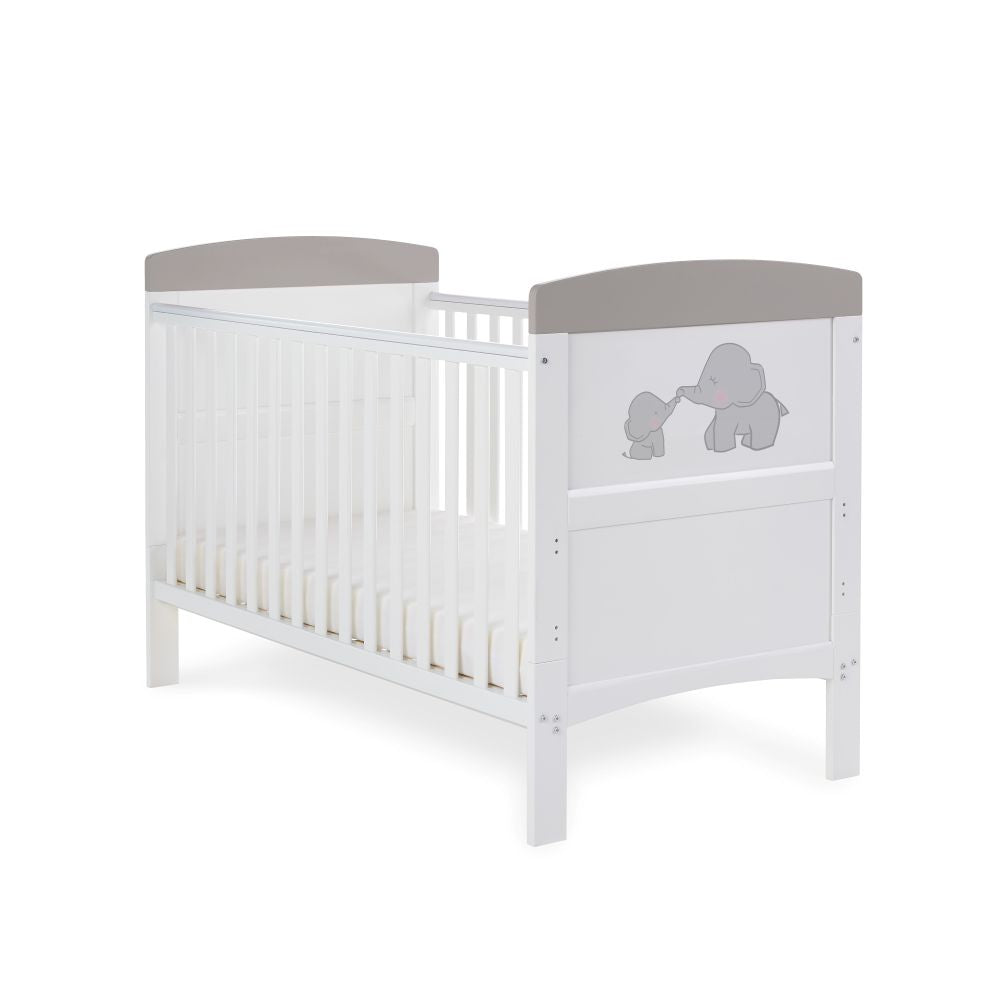 Obaby Grace Inspire Cot Bed - Me & Mini Me Elephants