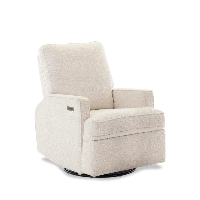 Obaby Madison Electric Swivel Glider Recliner Nursing Chair - Teddy Fabric