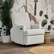 Obaby Madison Electric Swivel Glider Recliner Nursing Chair - Teddy Fabric