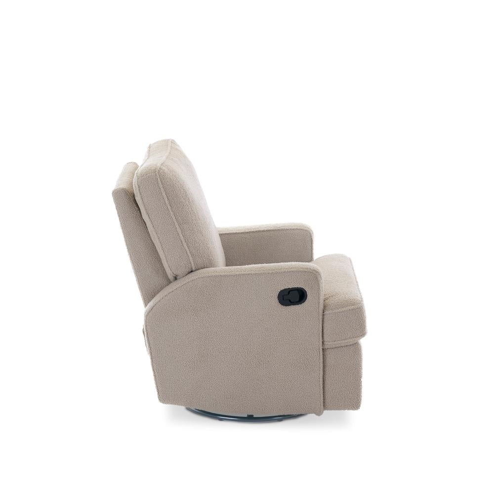Obaby Madison Swivel Glider Nursing Chair Recliner - Teddy Fabric
