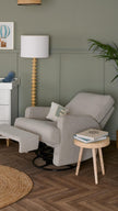 Obaby Madison Swivel Glider Nursing Chair Recliner - Teddy Fabric