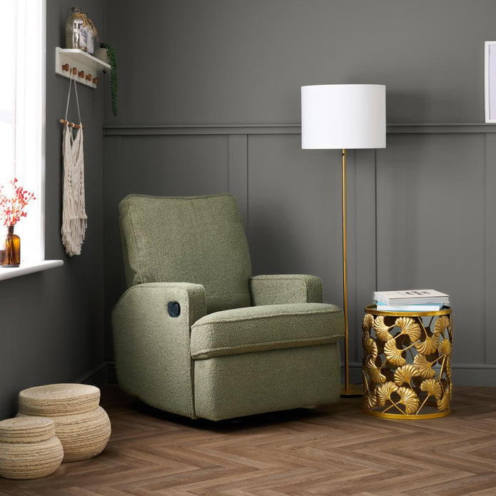Obaby Madison Swivel Glider Nursing Chair Recliner - Teddy Fabric