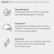 Obaby Moisture Management Dual Mattress