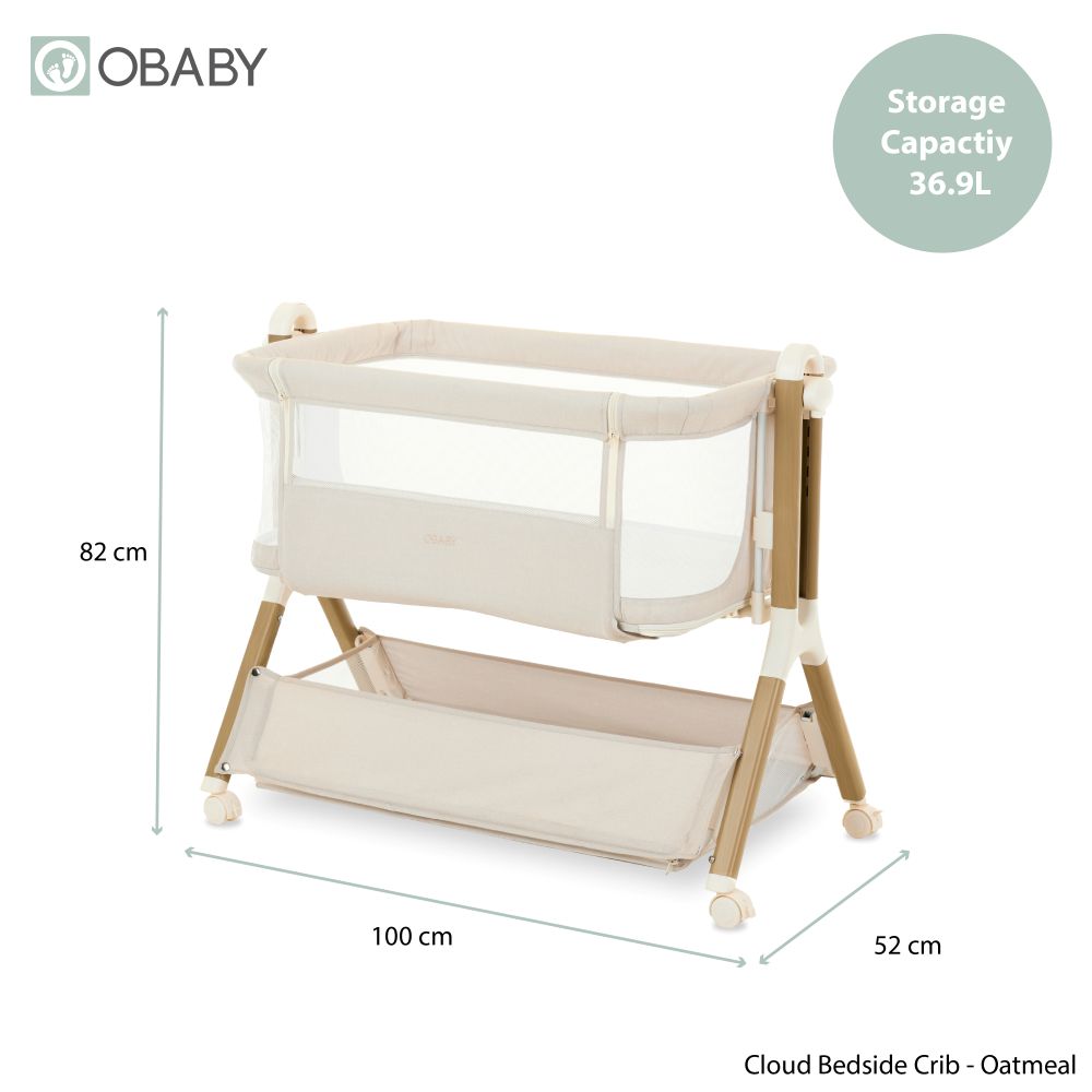 Obaby Cloud Bedside Crib