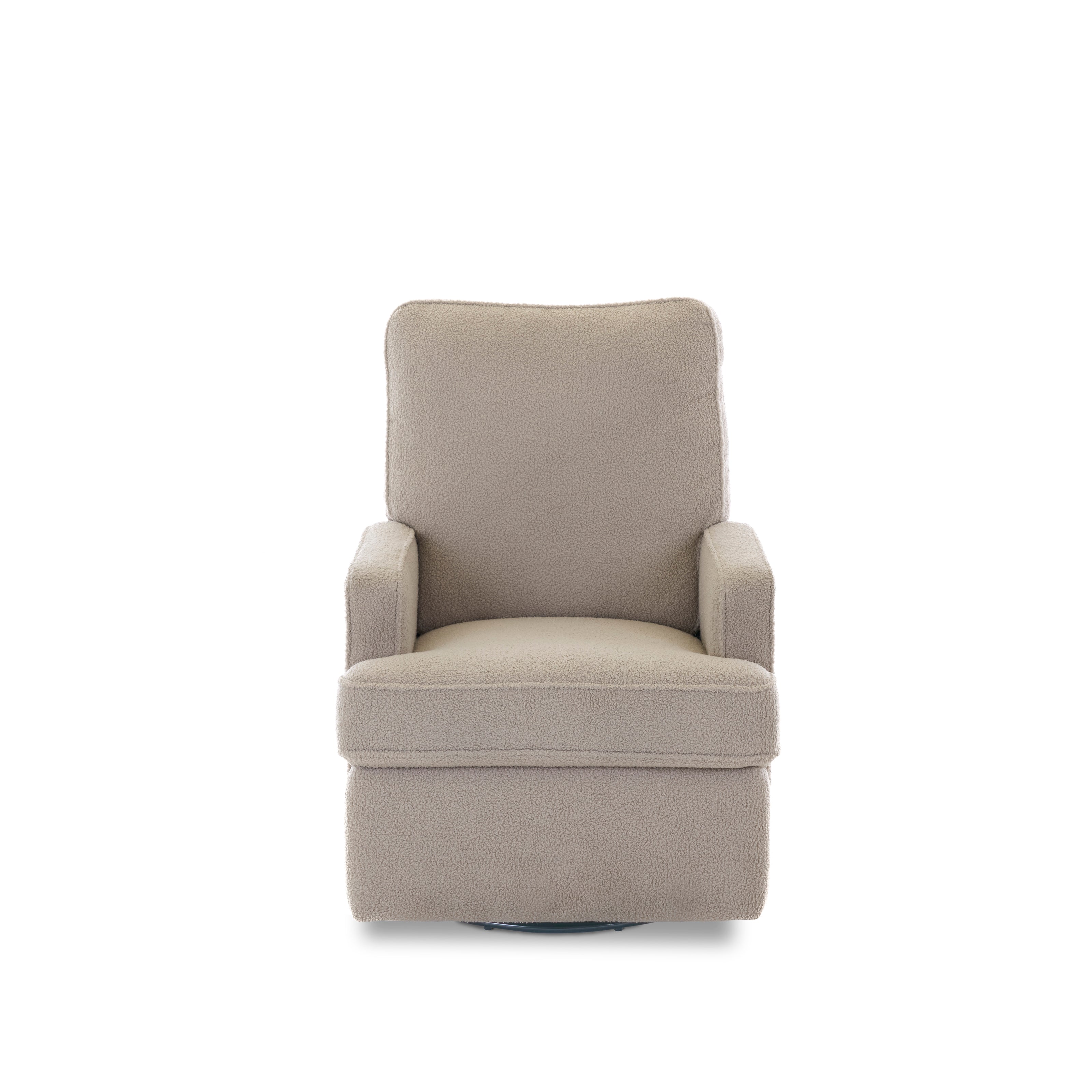 Obaby Madison Swivel Glider Recliner Chair - Teddy Fabric Truffle