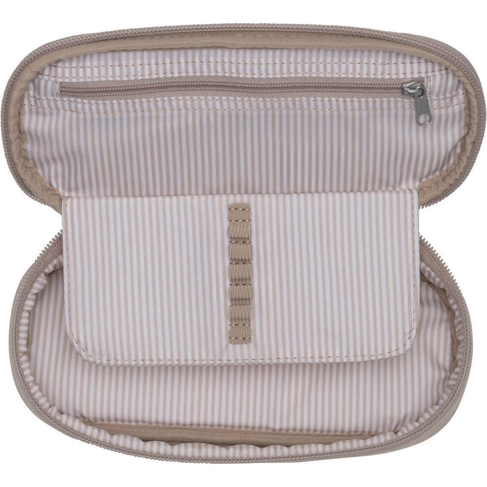 Oval pencil case, Beige