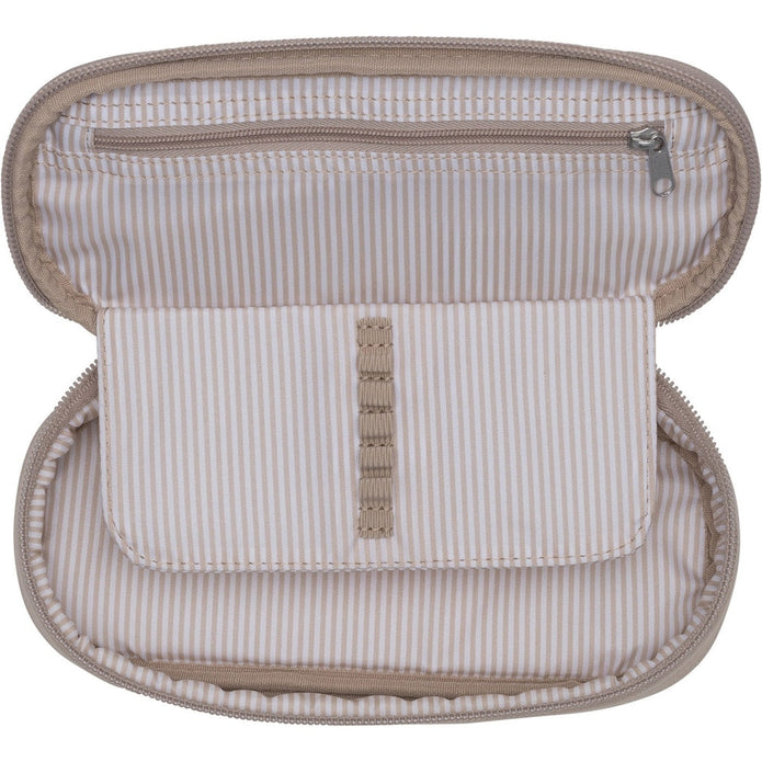 Oval pencil case, Beige