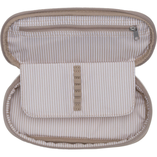 Oval pencil case, Beige