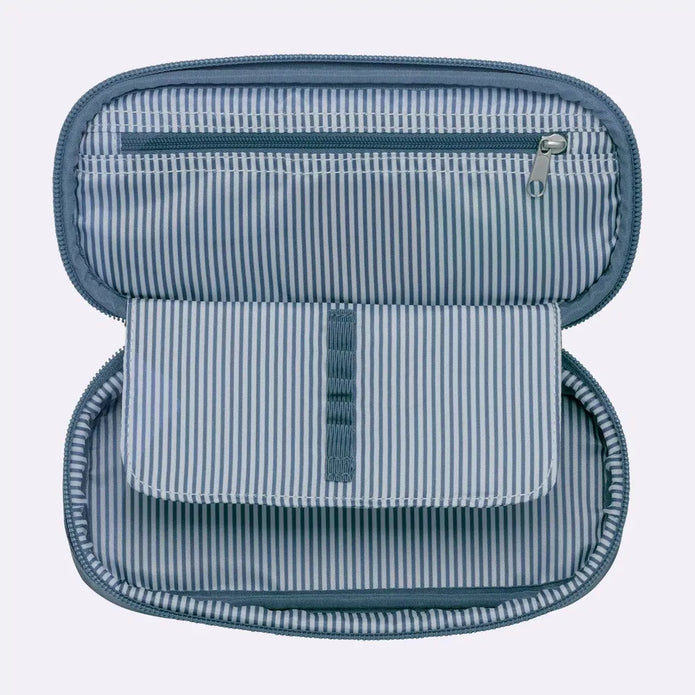 Oval pencil case, Blue