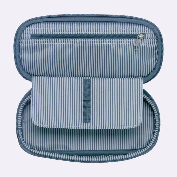 Oval pencil case, Blue