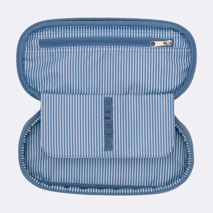 Oval pencil case, Blue Shadow