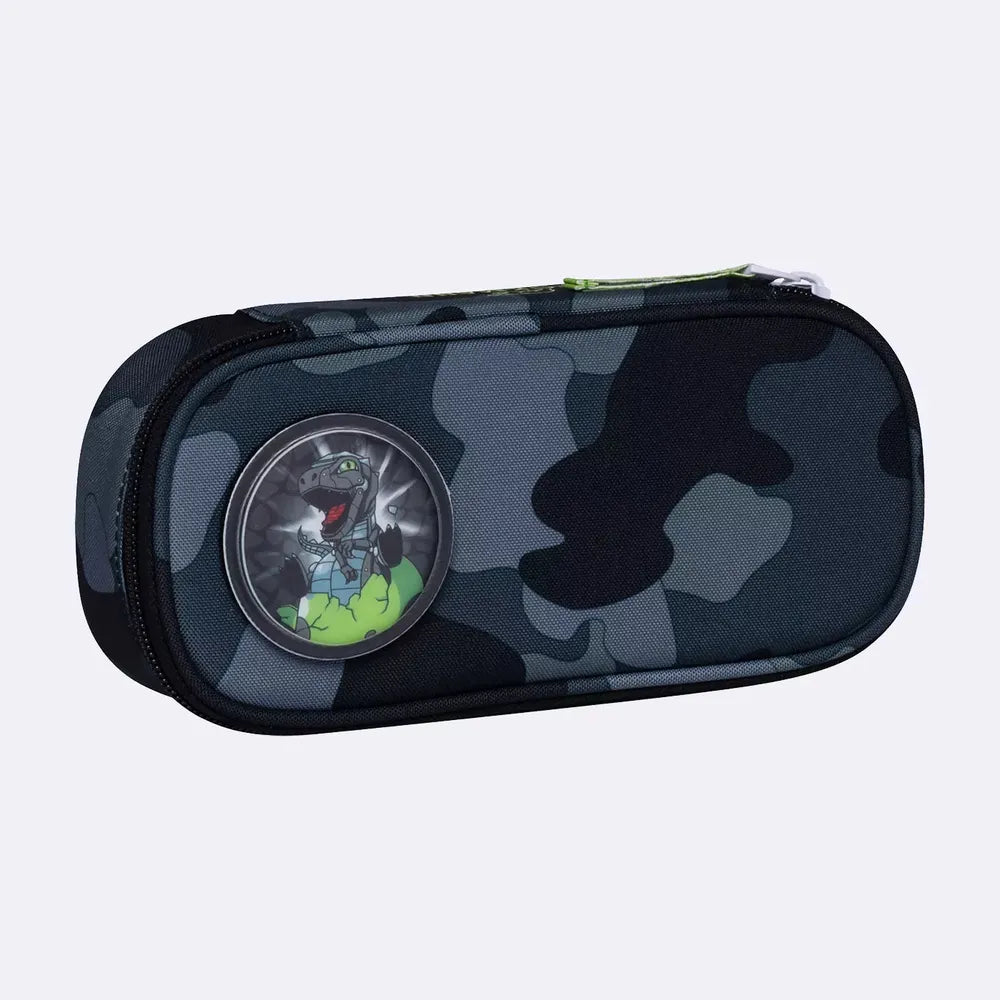 Oval pencil case, Camo Rex