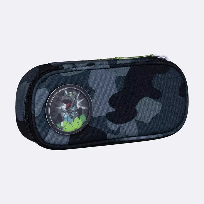 Oval pencil case, Camo Rex