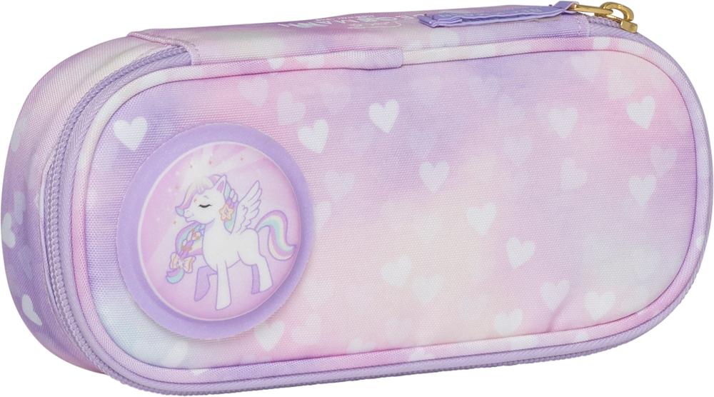 Oval pencil case, Unicorn Princess Purple