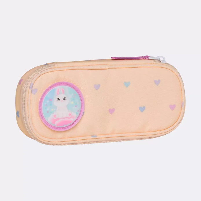 Oval pencil case, Yellow Heart